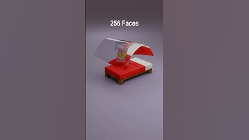 Minecraft Bed Cloth Simulation in Blender #3d