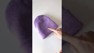 How to embroider beanies with a single needle machine 😻 #smallbusiness  #beanie  #embroidery