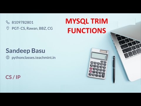 MySQL Trim function