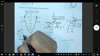 Section 1.5-Analyzing Graphs of Function
