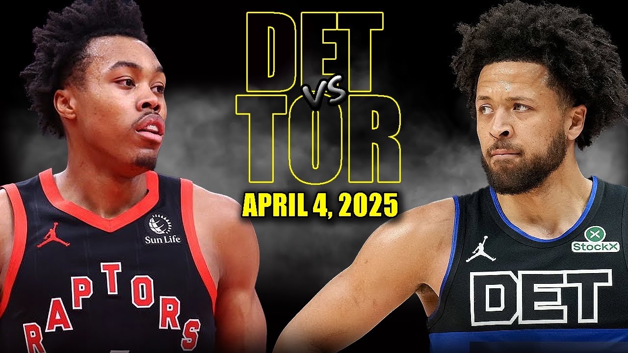 Toronto Raptors vs Detroit Pistons Full Game Highlights - April 4, 2025 ...