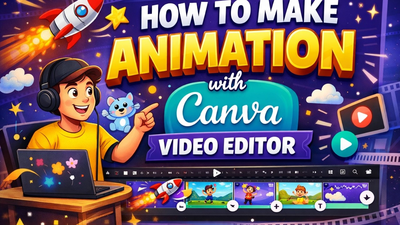 How To MAKE ANIMATION YouTube Videos Like a PRO | Canva Video Editing ...