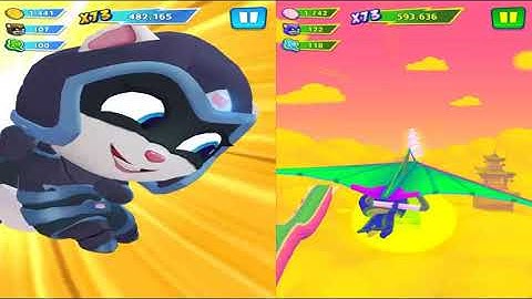 Talking Tom Hero Dash (Force of Nature Run - Part 3) - Cool Android Walkthrough Reverse Gameplay!!