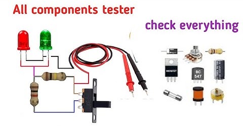 All components tester easily made at home || continuity and components tester multimeter