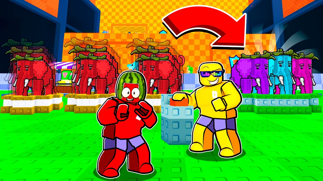 Jump For Brainrots FUSING Strawberry Elephant