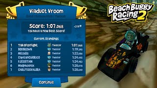 • VIADUCT VROOM • Race | Custom Deck | Twister | 1:07.068 • Beach Buggy Racing 2
