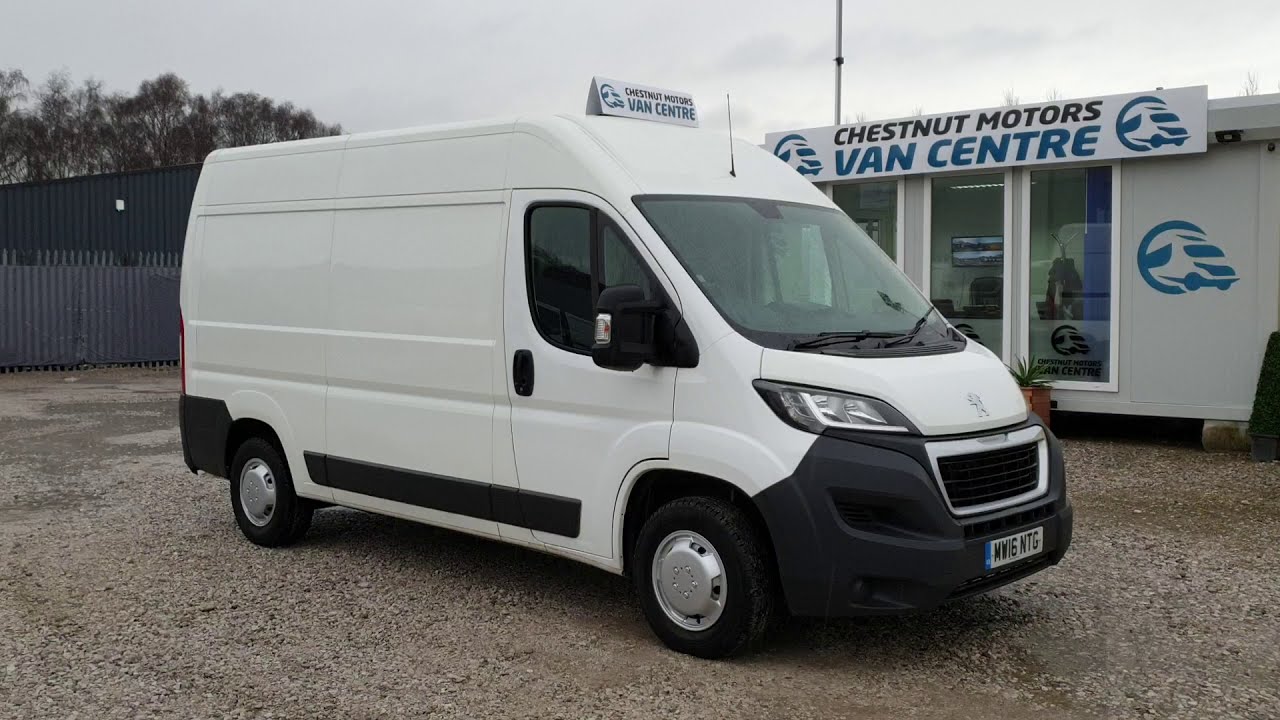 Peugeot Boxer 335 L2H2 Professional Van For Sale In White 2.2 Diesel Air Con Sat Nav Cruise Control