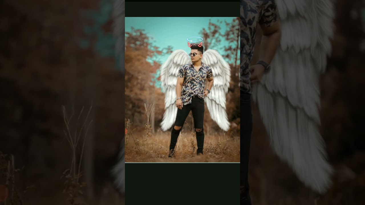 Angel crown 👑 photo editing tutorial by PicsArt photo editing video