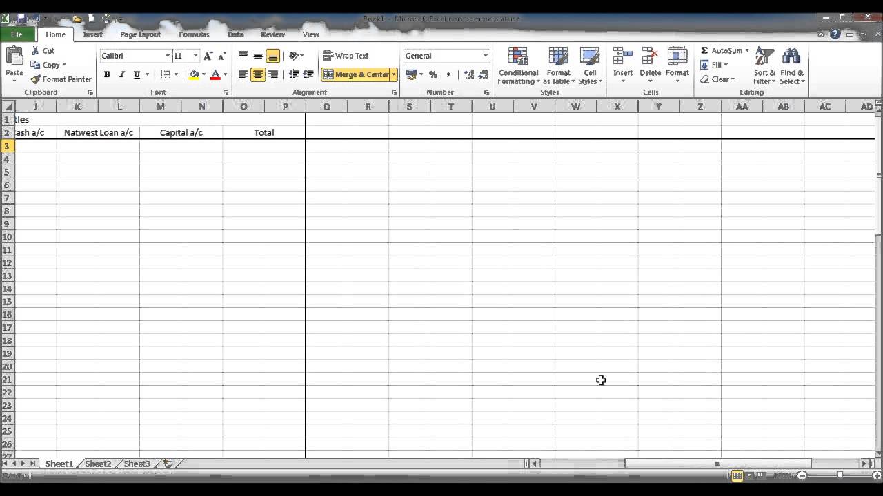 Create a Bookkeeping Spreadsheet using Microsoft Excel ...