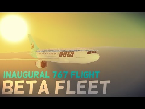 Roblox Beta Fleet 767 Inaugural Flight First Class Youtube - 767 4 roblox