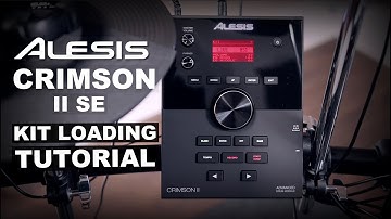 Alesis Crimson II SE electronic drums sound module kit loading tutorial
