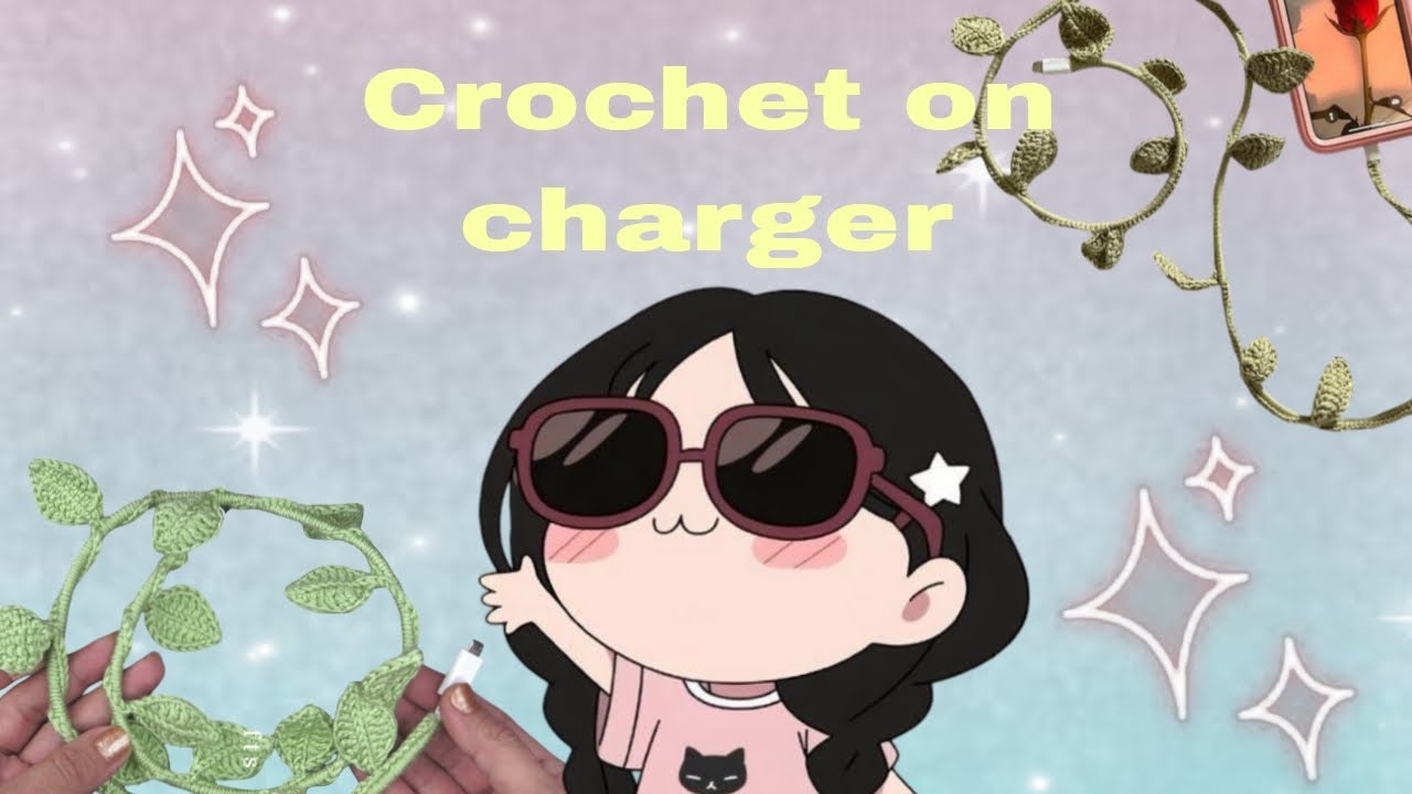 DIY Crochet Ivy Vines Charger Cord Cover | Aesthetic Crochet