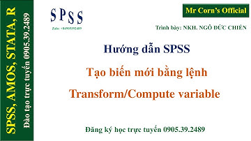 Hướng dẫn SPSS | Cách tạo biến mới bằng lệnh Compute Variable trong SPSS (Compute Variable in SPSS)