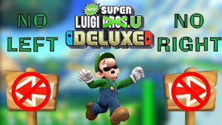 Is it possible to beat New Super Luigi U Deluxe without pressing left OR right?