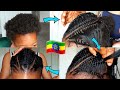 Ethiopian lines   inspired by joyceart  4c natural hair