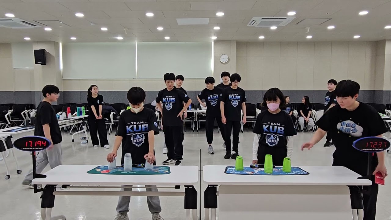 KUB 8차모임 팀대항전 김연서팀 vs 김태현팀 363 HTH #stacking #스포츠스태킹 #팀대항전 #김연서 #김태현 #태호 #taeho 