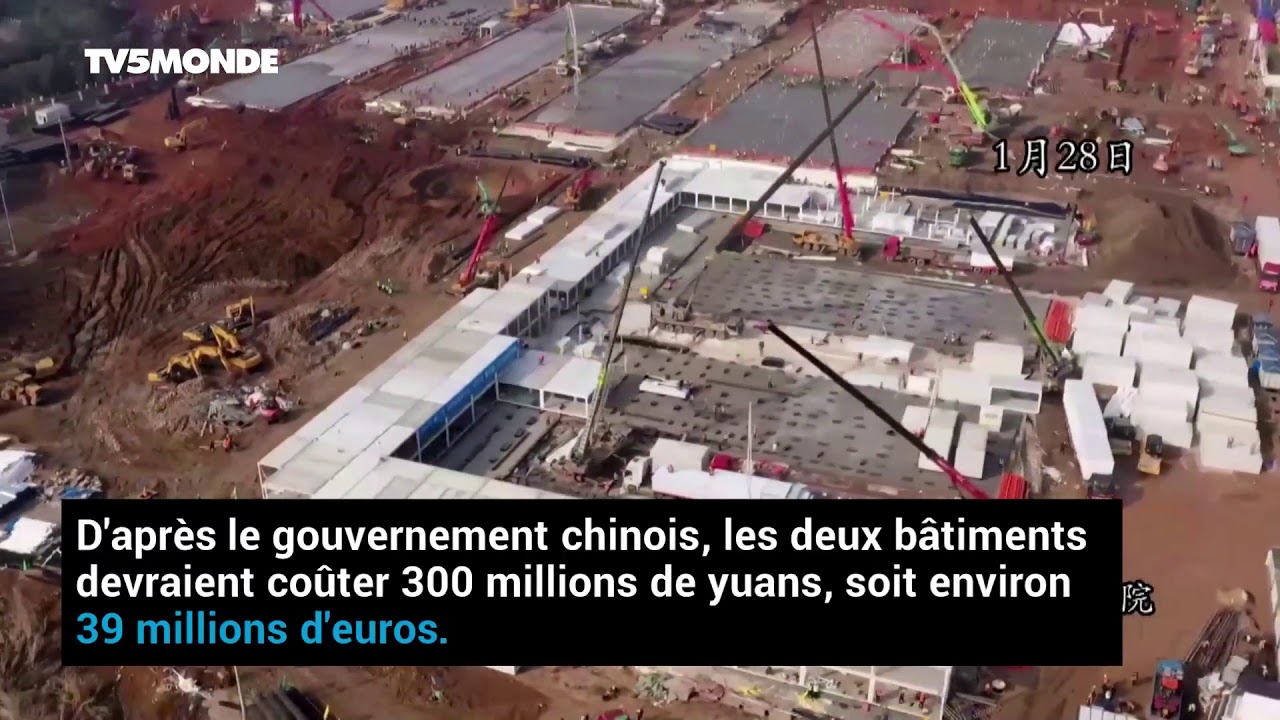 Coronavirus : Wuhan construit un hôpital en un temps record pour faire face à l'épidémie en Chine !