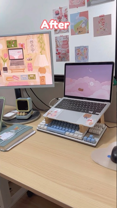🧚🏻♀️ Simple & quick workspace makeover #smallbusiness