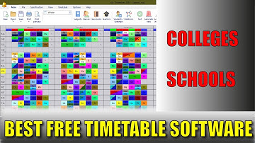 BEST TIMETABLE GENERATING SOFTWARE FOR SCHOOLS AND COLLEGES-2021