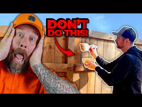 Don't Stain Your Fence Like This! - 3 Methods Tested