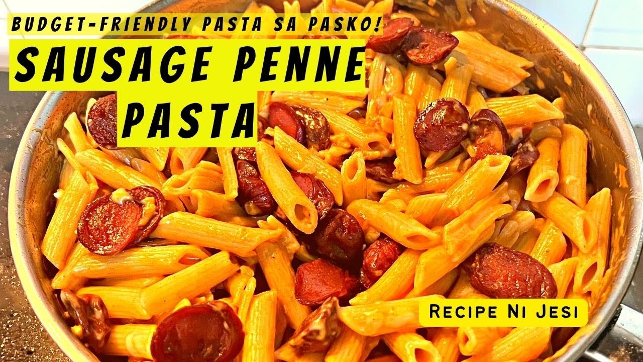 CREAMY SAUSAGE PENNE PASTA Recipe Ni Jesi YouTube