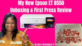 LET'S UNBOX AND CONVERT MY NEW EPSON ET 8550 INTO A SUBLIMATION PRINTER | CHRISTMAS CAME EARLY❤