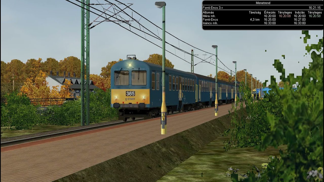 MSTS/OR 90-es (Hidasnémeti--Miskolc-Tiszai) vonal egy 300-as ingával
