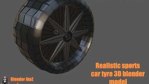 How to make blender 3D Model Realistic Car Wheel | beginner friendly video |