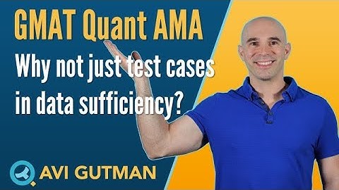 Data Sufficiency - Why Not Test Cases?: Quant Reasoning AMA