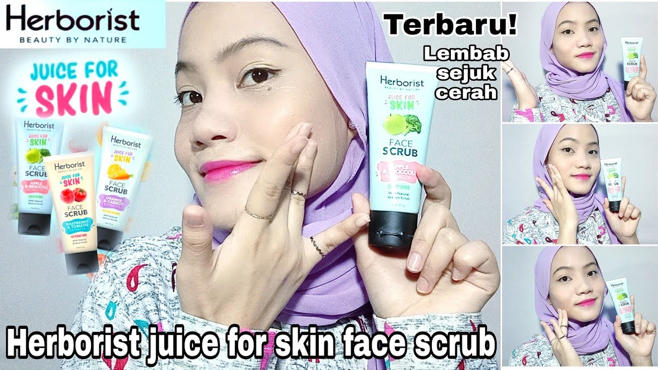 Review Herborist Juice For Skin Face Scrub Apple & Broccoli🍏🥦 Sejuk&Lembab By Amalia Novianti