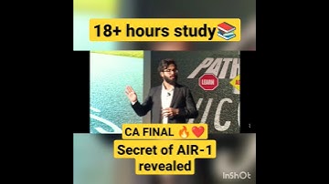 18 hours of study in a DAY❤📚🔥CA FINAL AIR-1 @siddhant_bhandari #study #ca #viral #shorts #cafinal