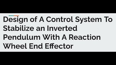 EE 471 - Design of Control Systems Final Project Video