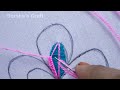 Amazing Flower Embroidery, Needle work embroidery Design For Beginner, Simple Sewing Flower 2022