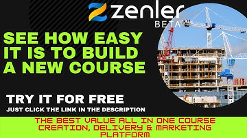 Creating a Course in Zenler