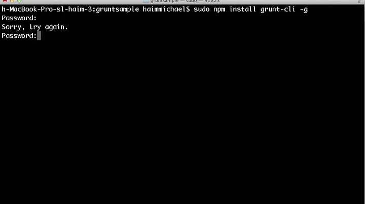 Installing The grunt-cli Module