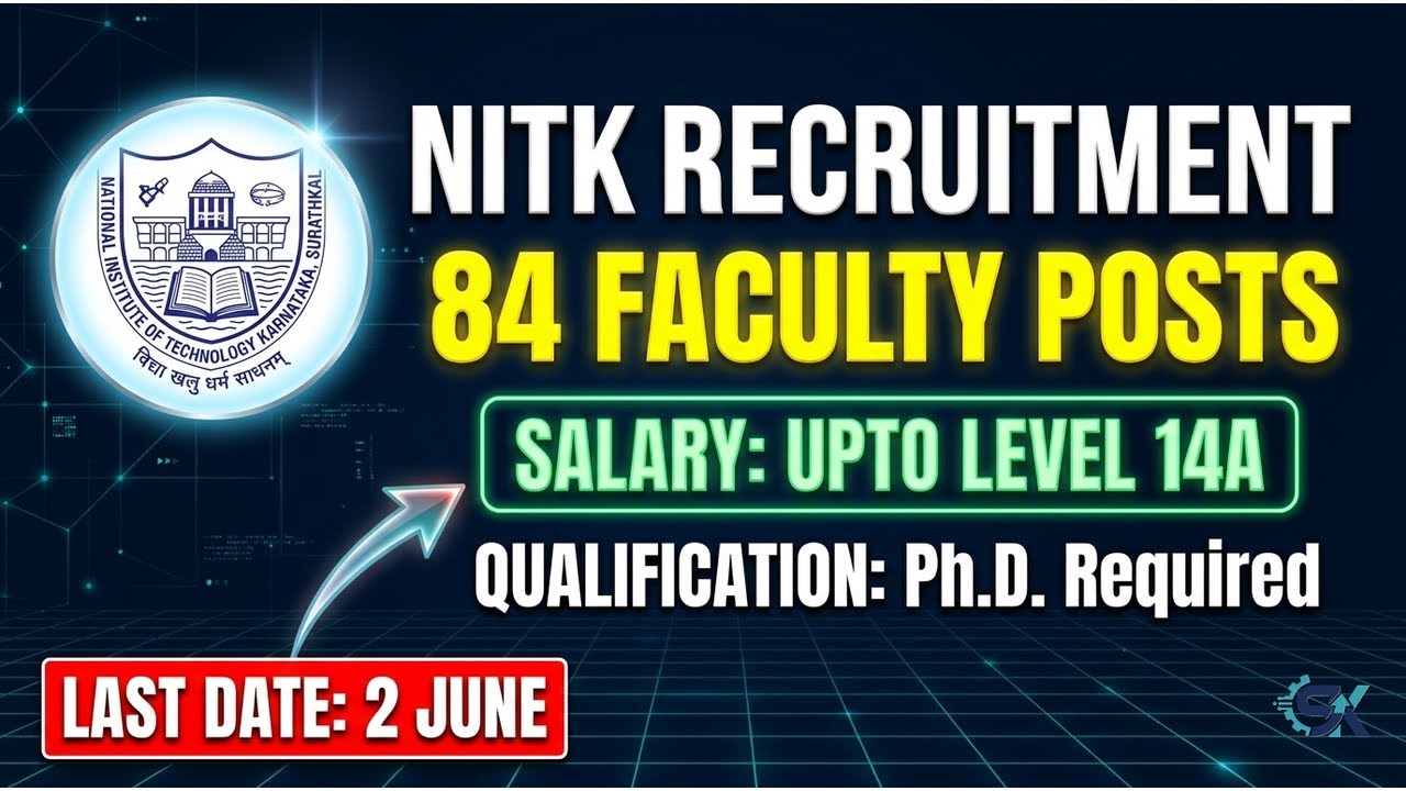 NITK Surathkal Recruitment 2026 | 84 Faculty Vacancy | Apply Now! NIT ...