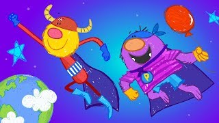 space chase captain monsterica and purple protector