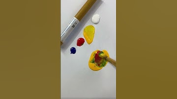 Pha màu vàng đất #mixcolor #phoimau #relax #painting #nailart