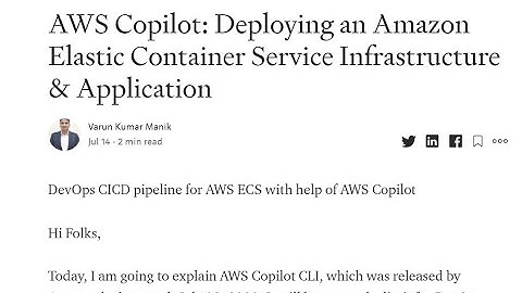 Part3: AWS Copilot installation & Application Deployment | ECS | Docker | Container | Fargate DevOps