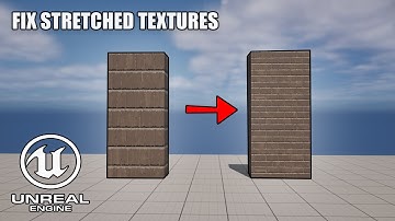 How to Fix Stretched Textures in Unreal Engine 5 Tutorial