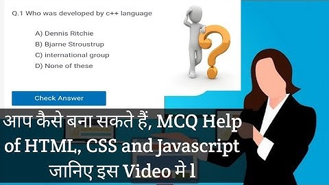 How to make Multiple Choice Quiz using HTML, CSS and JavaScript