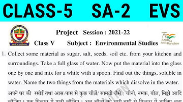 NDMC Class 5 EVS Project Work || कक्षा 5 पर्यावरण अध्ययन परियोजना कार्य || Class 5 SA2 Final Exam