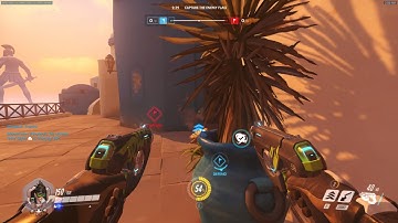 Overwatch CTF: Raptor goes 11 and 1 on Tracer w/ Score Board for gold medals