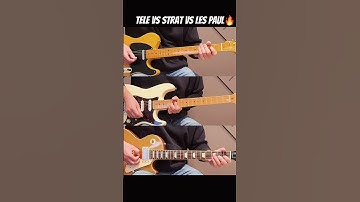 Fender Tele vs Strat vs Gibson Les Paul - Best blues guitar sound?🔥 #shorts #music #youtubeshorts