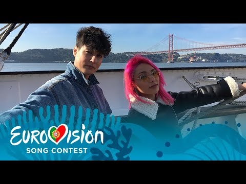 Gravação do postcard de Portugal: "Nunca me vou esquecer deste dia" | Eurovisão 2018