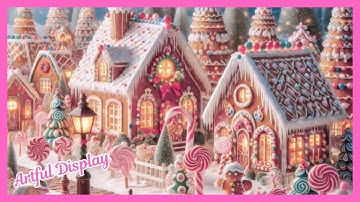 1 Hour Christmas Music with Animation 4k Frame TV Art