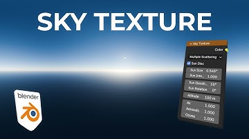 How to use the new SKY TEXTURE Node in Blender 5.0
