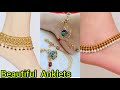 Latest New Model Gold Anklets Design,Bridal Gold Payal Design,Pattilu Models,Latest Design Jewellery