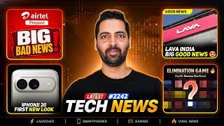 Airtel Prepaid Bad News😭,Lava Big News,POCO X9 Pro Max 12,000 mAh😱,iPhone 20 First Look😍,Pixel 11