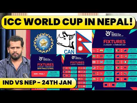 NEPAL VS INDIA ON 24TH JAN,  ANNOUNCED AS CO-HOST FOR U19 WORLD CUP, DATES & VENUES ANNOUNCED